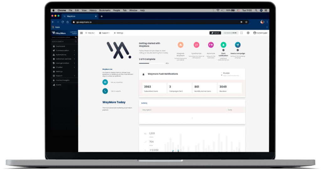 WayMore.io marketing automation platform