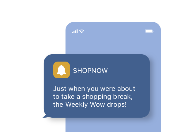 WayMore Push notification message