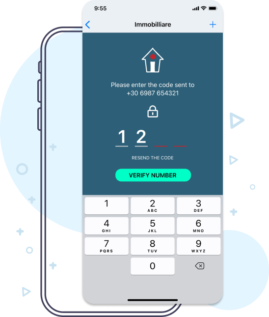 A display of how WayMore validates phone numbers by sending one time codes to these phone numbers.