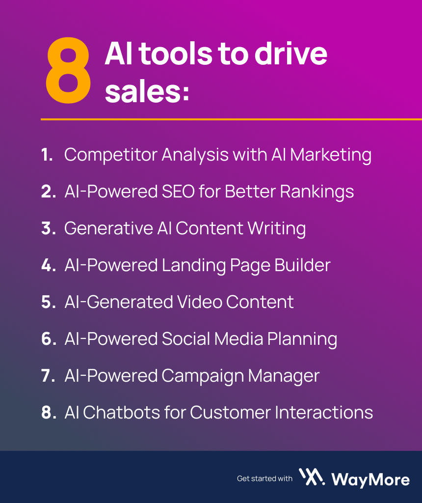 8 AI tools to drive sales